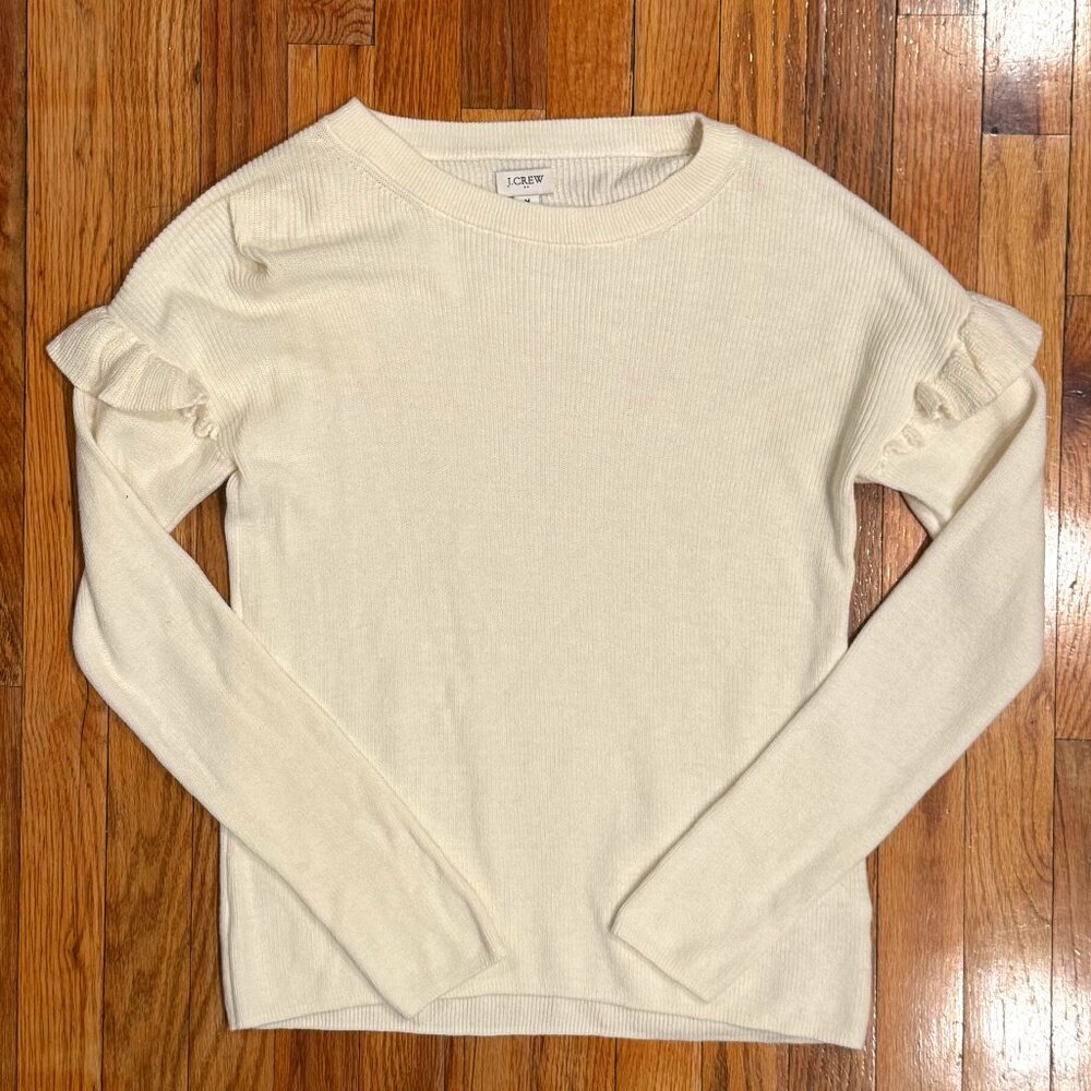 J.Crew Women's Long Sleeve Sweater Cream Size Medium